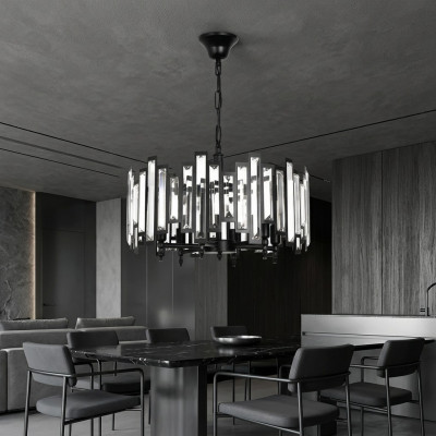 Ontwerplampen Zilveren kroonluchterlamp Moderne lamp Ronde lampen