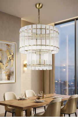 Kroonluchter Plafondlamp Plafond verlichting Woonkamer Glasverlichting Nieuw