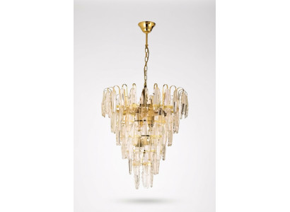 Kroonluchter lamp hanglamp woonkamer nieuw modern goud.