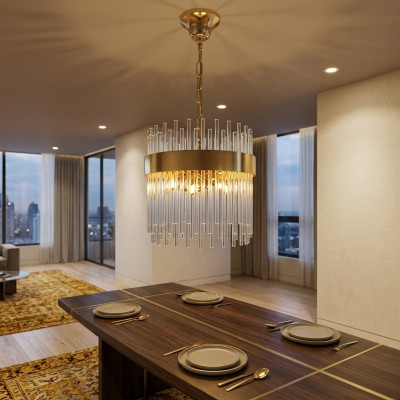 Plafondlamp Prachtige kroonluchter nieuw Woonkamer Modern goud