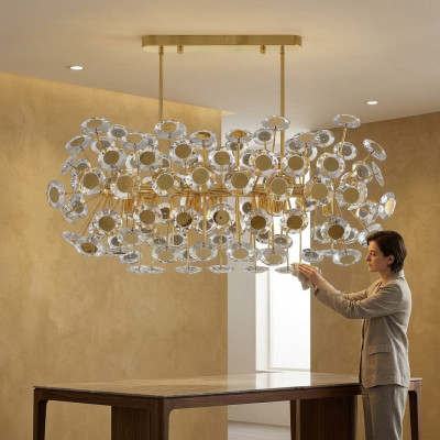 Kroonluchter Luxe Woonkamer Stijl Moderne Slaapkamer Lamp Verlichting Goud.