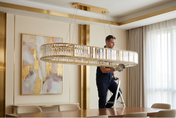 Tafellamp kroonluchter kristallen lamp lamp kroonluchter ovaal