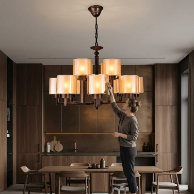 Plafondlamp Goudkleurige Prachtige plafondluster Glas Woonkamer