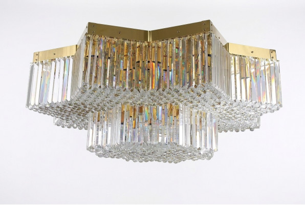 Kroonluchter Kristallen Lamp 120x40 Plafondverlichting Luxe Plafondlamp Woonkamer