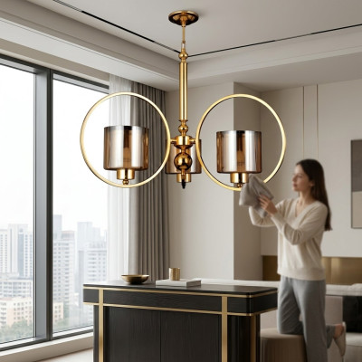 Hanglamp Hanglamp Hanglamp Goud Woonkamer Stijl Modern