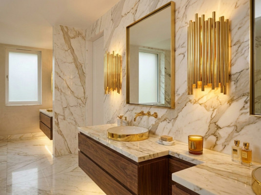 Wandlamp mooi stijl Moderne woonkamer Metalen voet nieuw goud
