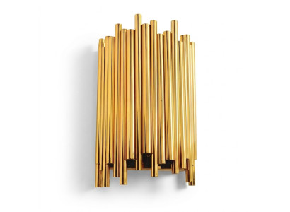 Wandlamp mooi stijl Moderne woonkamer Metalen voet nieuw goud