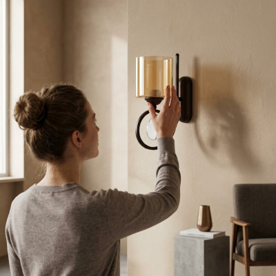Wandlamp woonkamer luxe goud Slaapkamer Moderne kroonluchter Glas