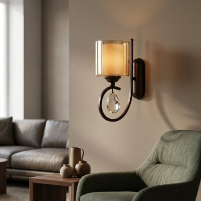 Wandlamp woonkamer luxe goud Slaapkamer Moderne kroonluchter Glas