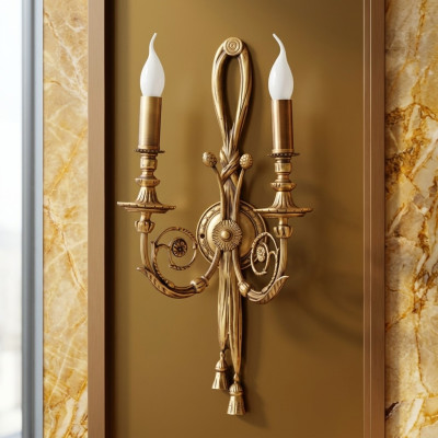 Wandlamp Gouden wandlamp Klassieke lamp Barok lamp Goud