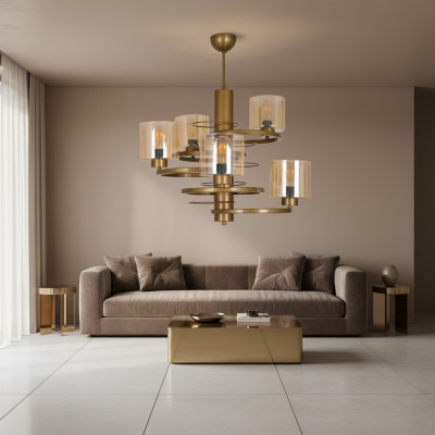 Hanglamp kroonluchter luxe verlichting woonkamer nieuw kristal
