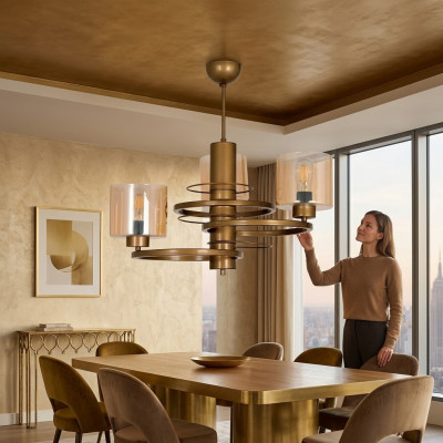 Plafondlamp Woonkamer Luster Glazen Plafondlamp Hanglamp Luxe