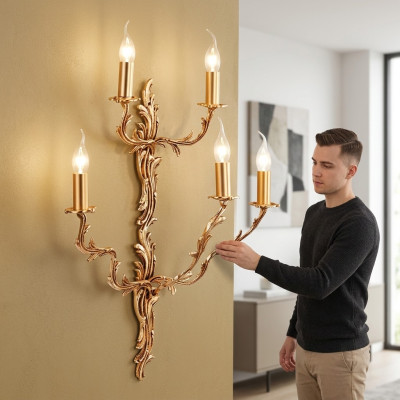 Wandlampen Wandlampen Lampen Woonkamer Slaapkamer Luxe goud