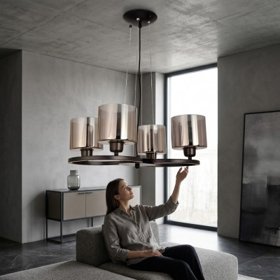 Plafondlamp Luxe plafondlamp Woonkamer Kroonluchter Glazen hanglampen