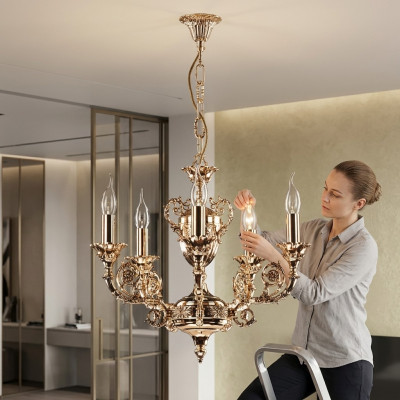 Plafondlamp klassieke kroonluchter lamp woonkamer luxueuze plafondlampen