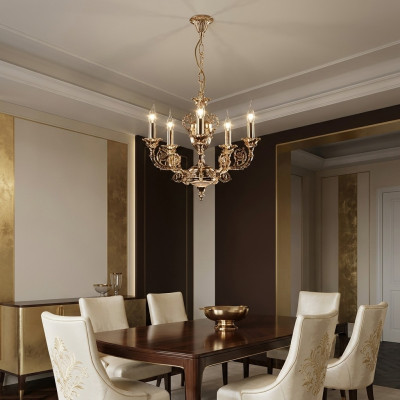 Plafondlamp klassieke kroonluchter lamp woonkamer luxueuze plafondlampen