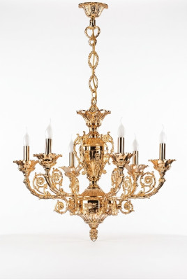 Gouden plafondlamp hanglamp woonkamer verlichting klassieke verlichting.