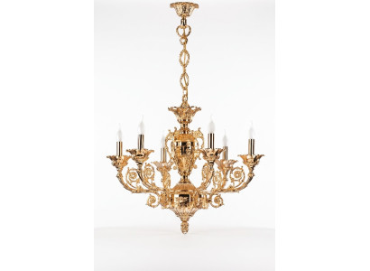 Gouden plafondlamp hanglamp woonkamer verlichting klassieke verlichting.