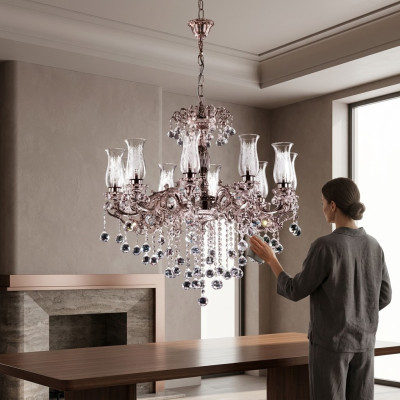 Kroonluchter klassiek designer plafondlamp woonkamer kristallen lamp