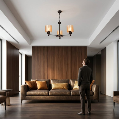Plafondlamp Plafondlamp Kroonluchter Glazen Kroonluchter Luxe Woonkamer