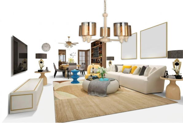 Plafondlamp metaal modern design woonkamer hanglamp kroonluchter plafondverlichting