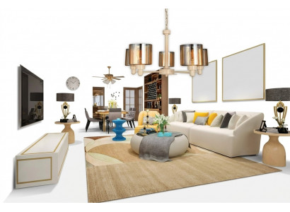Plafondlamp metaal modern design woonkamer hanglamp kroonluchter plafondverlichting