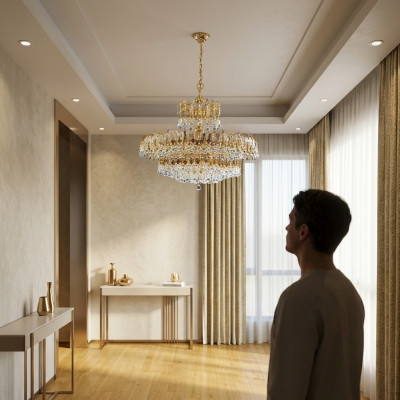 Kroonluchter Lamp Lamp Woonkamer Plafondlamp Luxe Luster Lampen