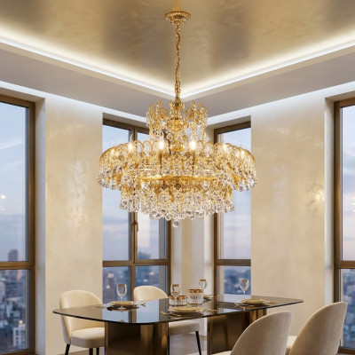 Luxe plafondlamp hotel lamp Grote plafondlamp 75x120cm Kroonluchter