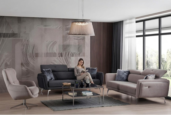 2-zits verstelbare zachte bank in moderne stijl voor uw huis
