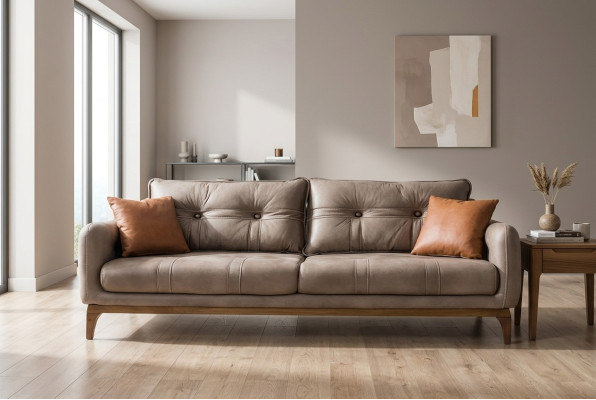 Sofa's banken driezitter ontwerper bank bankstel bruin meubilair wonen