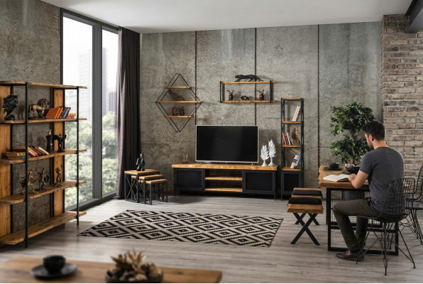 Ontwerp Boekenrek Kast Kasten Houten Planken 160x35x180cm Woonkamer