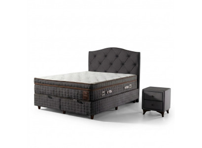 Luxuriöses Boxspringbett Elegantes Kopfteil Modernes Design für Komfort und Stil