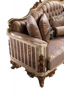 Sofa Set 3+1 Zits Gouden salontafel Bankstel Woonkamer Luxe Nieuw