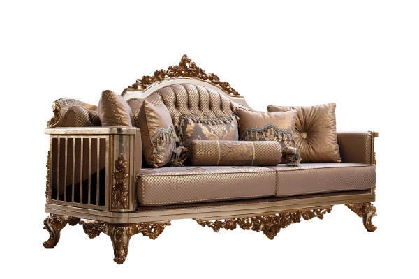 Sofa Set 3+1 Zits Gouden salontafel Bankstel Woonkamer Luxe Nieuw
