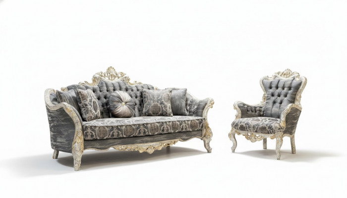 Sofa set 3+1 zits woonkamerbank bank fauteuil sofa set Nieuw