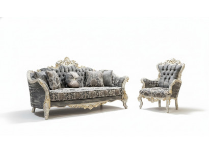 Sofa set 3+1 zits woonkamerbank bank fauteuil sofa set Nieuw