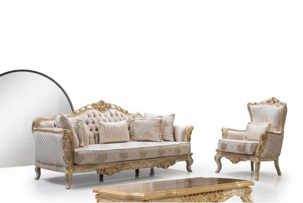 Koninklijk bankstel woonkamer fauteuil salontafel 3+1 tafel