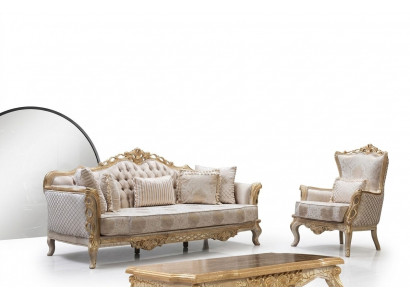 Koninklijk bankstel woonkamer fauteuil salontafel 3+1 tafel