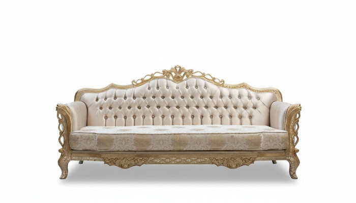 Bankstel 3-zits woonkamer bank klassiek design luxe bankstel textiel nieuw
