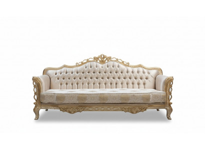 Bankstel 3-zits woonkamer bank klassiek design luxe bankstel textiel nieuw