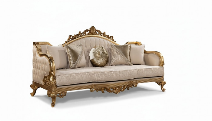 Klassieke designer bank Club meubels Bankstellen 3+1 zitsbankstel