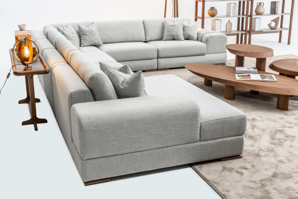 Hoekbank U-vorm Woonkamer Meubels Modern Designer Stoffenbank Bank Textiel