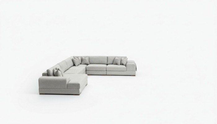Hoekbank U-vorm Woonkamer Meubels Modern Designer Stoffenbank Bank Textiel