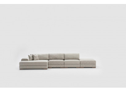 Eckbank L-vorm woonkamer gestoffeerde textielbanken modern design luxe 415 x 150