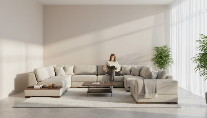 Hoekbank U-vorm woonkamer Luxe banken Design bank Bankstel