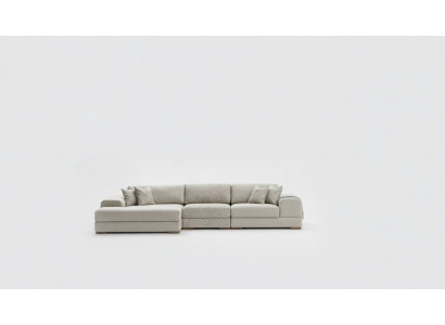 Hoekbank L-vormige woongebied luxe grijs bank bank modern meubilair