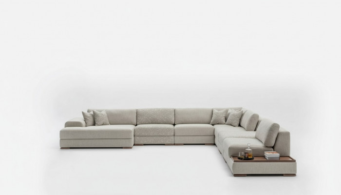 Bankstellen U-vorm Modern Design Meubels Luxe Woonkamer Grijs Nieuwe Hoekbank