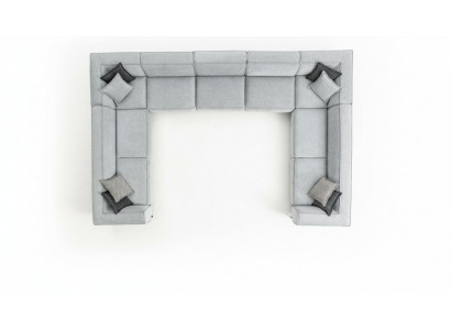 Sofa's U-vorm gestoffeerde bank Moderne woonkamerbank Bank design textiel