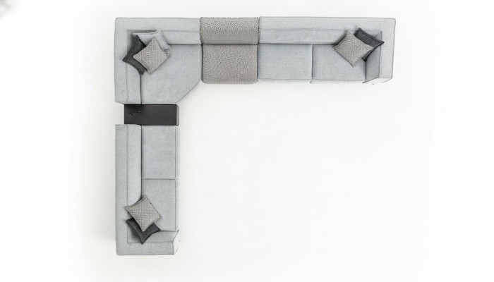 Hoekbank Stof Modern Design Gestoffeerde Bank 430x375cm Bank L-vorm Bankstellen