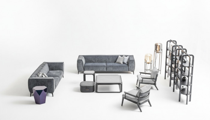 Bankstel 431-zits banken Fauteuils Luxe set xxl Stoffen bankstel Meubels